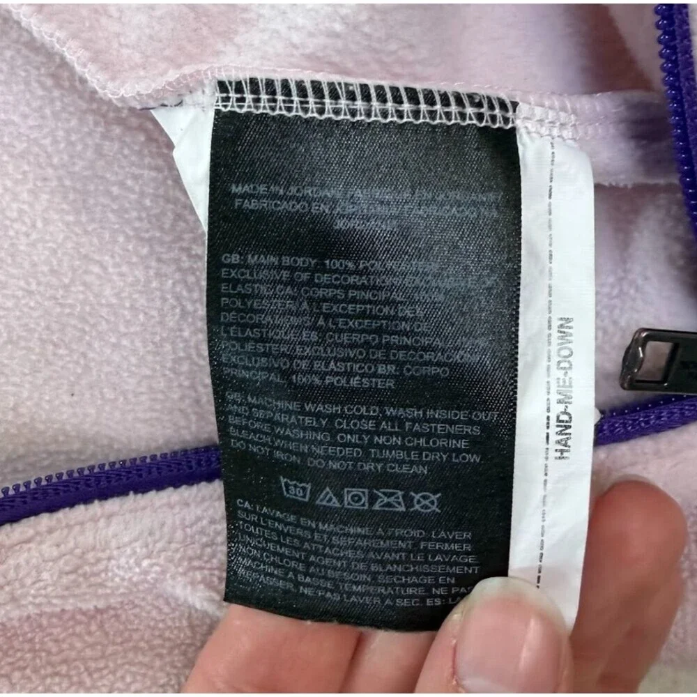The North Face Glacier Peak Purple One-Piece Fleece Suit 3-6M